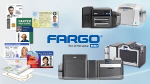 Fargo Part of Global HID featured DTC1250e, HDP5000, HDP5600 D/S printers & Id Cards.
